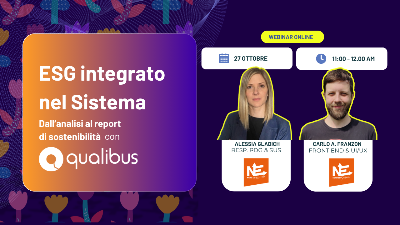 WEBINAR: Strategia ESG integrata nel sistema